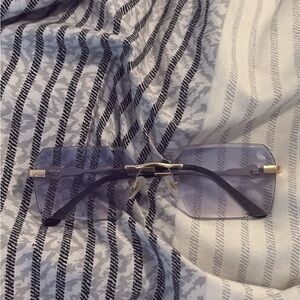 Stylish Gold and Purple Sunglasses